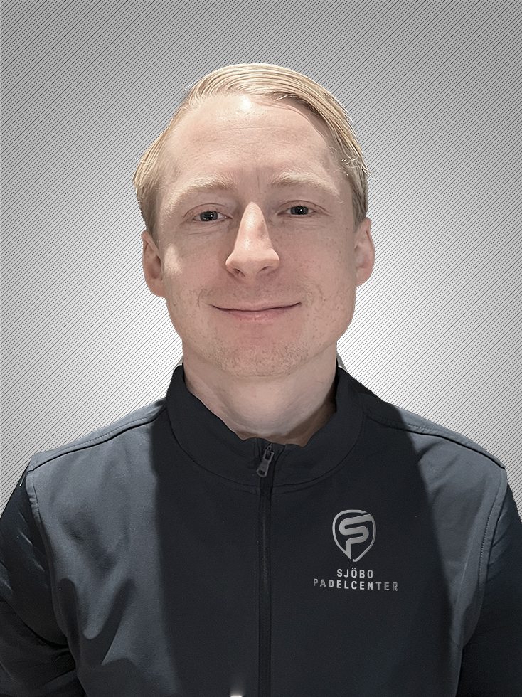 Markus Nilsson, tränare på Sjöbo Padelcenter
